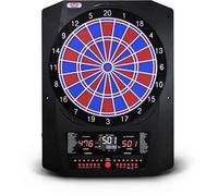 Bull's Universe Pro L Electronic Softtip Dartboard - LED Lighting, 45 Games / 474 Variations, for up to 8 Players, Includes Darts & Accessories (Blue/Red)