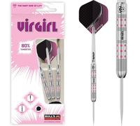 BULL'S Virgirl VR1 Darts - Steel Tip - 80% Tungsten - Dot Grip - 21g