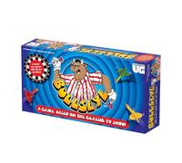 Bullseye Board Game, Classic TV Show Quiz with Magnetic Darts, Ages 14+, 2-8 Players, Blue