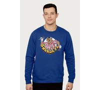 Bullseye Bully With White Circle & Darts Sweatshirt in Royal | Size: Medium Bullseye Royal M