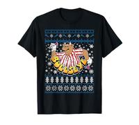 Bullseye Christmas Bully Darts Knit Pattern T-Shirt