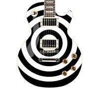 Bullseye Guitar Laminated Custom Wrap Vinyl Decal Stickers Guitar or Bass. White & Black GS36