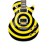 Bullseye Guitar Laminated Skin Wrap Vinyl Decal Stickers Guitar/Bass. Yellow & Black GS33