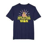 Bullseye Look at What You Could Have Won T-Shirt, Men's Big and Tall, Navy Blue, 4X Tall