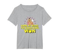 Bullseye Look at What You Could Have Won T-Shirt, Women's Plus, Heather Grey, 3X