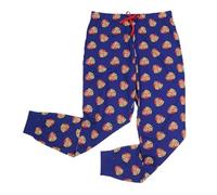 Bullseye Men’s TV Show Lounge Jogger Pyjama Bottoms, Official Fan Loungewear, Blue (Large)