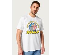 Bullseye Men's Bully With Bully Tankard T-Shirt in White | Size: Medium Bullseye White M