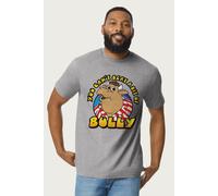 Bullseye Men's You Cant Beat A Bit Of Bully T-Shirt in Mid Grey | Size: Medium Bullseye Mid Grey M