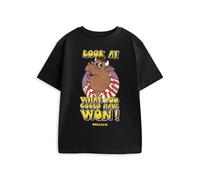 Bullseye Short Sleeved T-Shirt | Unisex Kids Black | Official Merch | Size: 9-10 Years Bullseye Black 9-10 Years