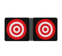 Bullseye Target Bulls Eye Red White Printed Bifold Wallet with Hidden Compartments Pocket Money and Credit Card Holder for Men Women