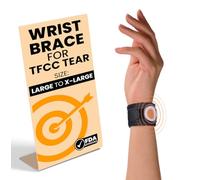 BULLSEYE Wrist Band with Silicone Ring - Stabilizer for Ulnar Sided Wrist Sprain, TFCC Tears, DRUJ Instability, Pinky Pain, Tendinitis, Repetitive Use Injuries, and Joint Support - Size XS (10-14 cm)