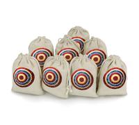BullseyeTarget Bulls Eye Glitter Small Cotton Linen Pocket Reusable Drawstring Bag Funny Gift Wrap Storage Wrapping Pouch 8 Pieces