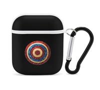 BullseyeTarget Bulls Eye Glitter Stylish Printed Bluetooth Headset Protective Cover Compatible with AirPods 1/2 with Buckle