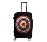 BullseyeTarget Bulls Eye Glitter Travel Luggage Case Cover Washable Suitcase Protector Funny Protective Baggage Fits 19-32 Inch