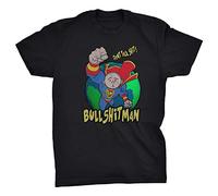 Bullshit Man Karl Pilkington Inspired Funny T-shirt (BLACK, XL)