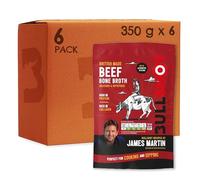 Bullshot Beef Bone Broth - Rich & Nutritious, Collagen-Rich Stock for Soup, Stews, Gravy & Sauces, Supports Joint & Skin Health, Ready-to-Drink, 350 ml (Pack of 6)