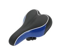 BULLSPANN Bicycle Saddle, Waterproof Bicycle Seat, Comfortable Shock-Absorbing Bicycle Saddle for Trekking, Road Bike, City Mountain Bike, E-Bike, Black Blue