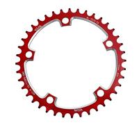BULLSPANN Narrow and Wide Crown for Road Bike Speed for Chain BCD 130 167.65 mm/6.6 Inches Red CNC Aluminium Alloy 1 Piece