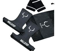 Bullstep - Gym Hand Grips FORGE With Carbon Fiber Anti-slip Surface and Wrist Support | Crossfit grips Chalkless | Grip Gloves for Pull Ups, Cross Training, Gymnastics, Weight Lifting (S)