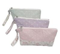 BullStories Flower Makeup Bag, Purple, Coquette