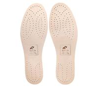 BullTek Comfort Insoles Leather Insole Men Women Sizes 34-48 1 Pair - Handmade in Italy, Ultra Thin 2 mm, Breathable, Odor, Sweatproof, Soft and Durable (EU 43-27.8 CM)