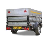 BullTek Complete Set of Letters and Numbers Stickers for Yellow Number Plate Repeater for Trailers, Trailer Trolleys, Caravans, Bike Carriers, Characters Compliant with Pra Regulations - Red "R"