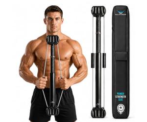 Bullworker Bow Classic 90cm Isometric Exercise Equipment, Portable Home Gym customized variable resistance, Chest and Arm Trainer, Full Body Strength Trainer, Shoulder Exerciser.