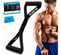 Bullworker ISO BOW Pro Isometric Exercise Equipment & Workout Straps - Self Resistance Stretching Strap With Handles, Portable Workout Equipment for Yoga - Strength Training Equipment for Home Gym