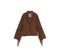BULLY fringe lambskin jacket - Brown 40-44