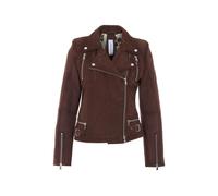 BULLY suede biker jacket - Brown 40-44-46
