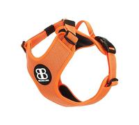 BullyBillows Active Light Dog Harness With Handle | Premium Padded Lining & Highly Reflective Harness | Orange XLarge