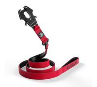 BullyBillows Anti-Tangle Swivel Combat Dog Lead | Padded Handle For Easier Walks | Anti Tangle & Pressure Tested Dog Lead | Suitable For All Dog Breeds - Red