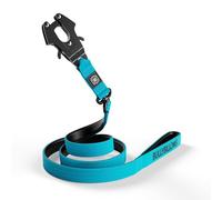 BullyBillows Anti-Tangle Swivel Combat Dog Lead | Padded Handle For Easier Walks | Anti Tangle & Pressure Tested Dog Lead | Suitable For All Dog Breeds - Light Blue