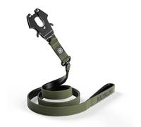 BullyBillows Anti-Tangle Swivel Combat Dog Lead | Padded Handle For Easier Walks | Anti Tangle & Pressure Tested Dog Lead | Suitable For All Dog Breeds - Khaki