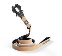 BullyBillows Anti-Tangle Swivel Combat Dog Lead | Padded Handle For Easier Walks | Anti Tangle & Pressure Tested Dog Lead | Suitable For All Dog Breeds - Tan