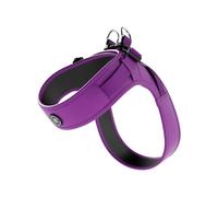 BullyBillows Boomerang Harness | Non-Restrictive Lightweight Dog Harness | Simple To Take Slip On & Off | Premium Quality Dog Harness With Hook and Loop Strap | Purple Small
