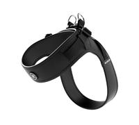 BullyBillows Boomerang Harness | Non-Restrictive Lightweight Dog Harness | Simple To Take Slip On & Off | Premium Quality Dog Harness With Hook and Loop Strap | Black XSmall