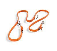 BullyBillows Double Ended Dog Lead - Multi-Functional Lead for Obedience or Distance Work - Medium to Long Length - Orange