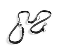 BullyBillows Double Ended Lead For Dogs | Multi-Functional Training Dog Lead | Medium Or Long Length For Obedience Dog Training Or Distance Work | Black