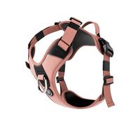 BullyBillows Hurricane Harness | Non-Restrictive Dog Harness | Made With Durable Materials | Suitable For All Dog Breeds | Stainless Steel Dog Harness | Pink | Medium
