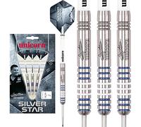 Bullydarts 25g 27g Unicorn Gary Anderson Silver Star Darts, Unicorn Flights, Gripper Shafts - 80% Tungsten (27)