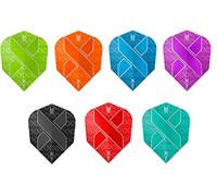 Bullydarts Target Ten-X Vision Ultra Mini Standard Shape Dart Flights (Red, 1 Set (3 Flights))