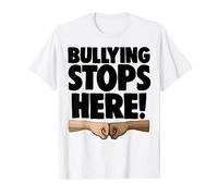 Bullying Stops Here Funny Women Stop Bullying Awareness T-Shirt