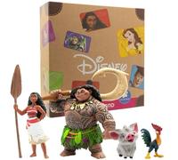 Bullyland 13261 Walt Disney Moana Toy Figure Set with Moana, Demigod Maui, Pig Pua & Heihei, Detailed Ideal as a Small Gift for Children from 3 Years