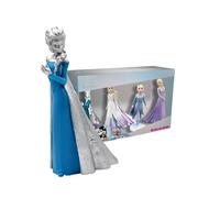 Bullyland 13415-100 Years Disney Toy Figures Set with Princess Elsa in 4 Variations, Ideal as a Small Gift for Children from 3 Years