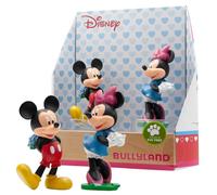 Bullyland 15077 Walt Disney Mickey Valentine Mickey and Minnie Toy Figure Set, Lovingly Hand-Painted Figures, PVC-Free, Great Gift for Boys and Girls for Imaginative Play
