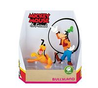 Bullyland 15085 Toy Set Walt Disney Mickey Mouse Gift Set Pluto and Goofy, Lovingly Hand-Painted Figures, PVC-, Great Gift for Boys and Girls for Imaginative Play