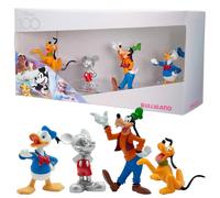 Bullyland 15150-100 Years Disney Anniversary Set with Mickey Mouse, Pluto, Goofy