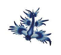 Bullyland 67511 Blue Ocean Snail Toy Figure, Approx. 6.5 cm Large Animal Figure, Detailed PVC Free, Ideal as a Cake Figure and Small Gift for Children from 3 Years