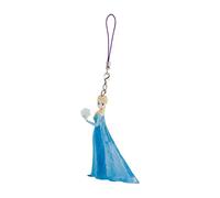 Bullyland unisex-child Walt Disney Frozen Elsa 13071 - Walt Disney Frozen Keychain - Ice Queen, Mini Elsa, approx 7.5cm tall, to attach to your keychain, purse or backpack., Bleu, 3x7,5x14,5